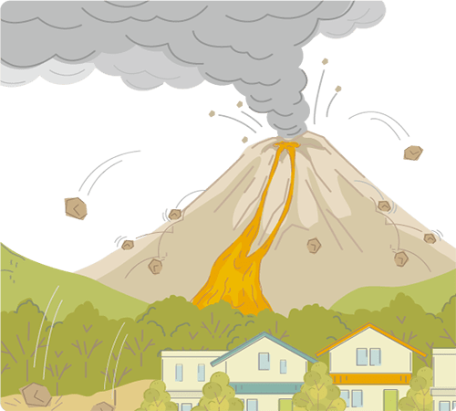 火山からのサバイバル